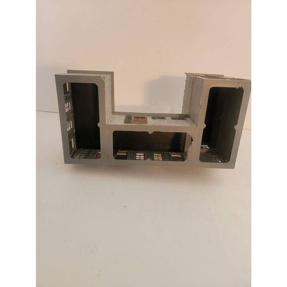 Vintage Model Railway Brown Industrial Building With Windows Railway Scenery - Picture 3 of 5